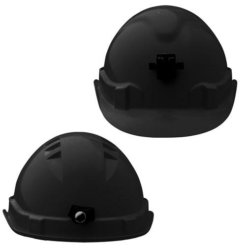 Pro Choice Hard Hat (V6) - Vented, 6 Point Push-lock Harness C/w Lamp Bracket X 20 - HHV6LB PPE Pro Choice BLACK  